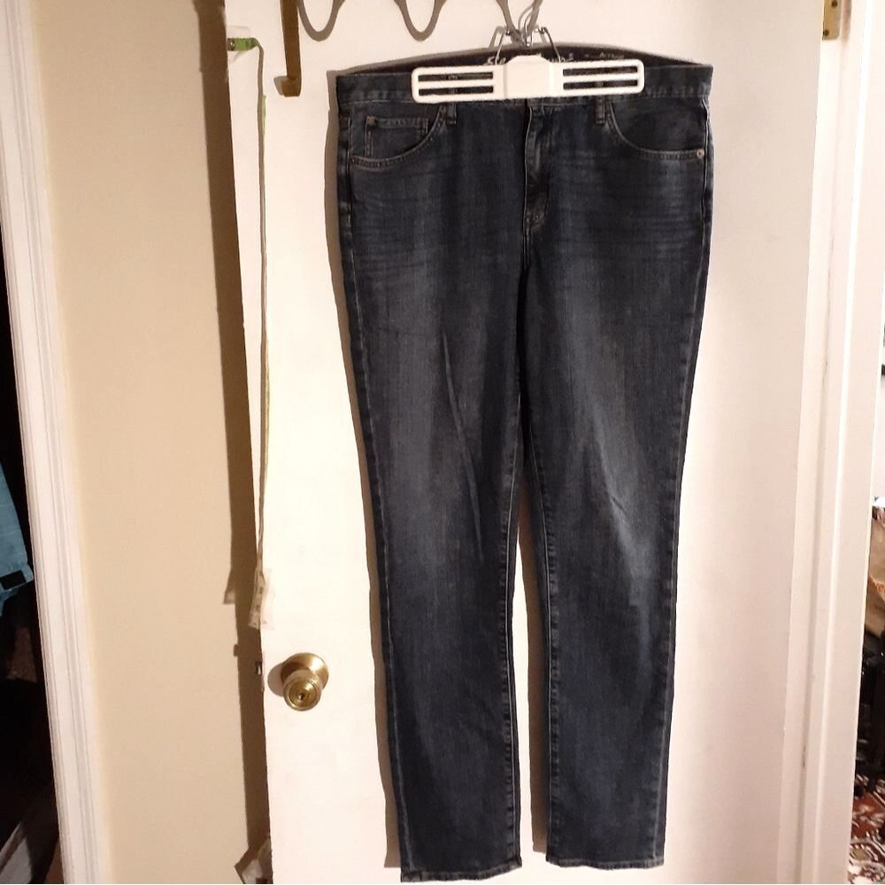 Eddie Bauer classic boyfriend jeans slim women's 10 tall 33 inseam